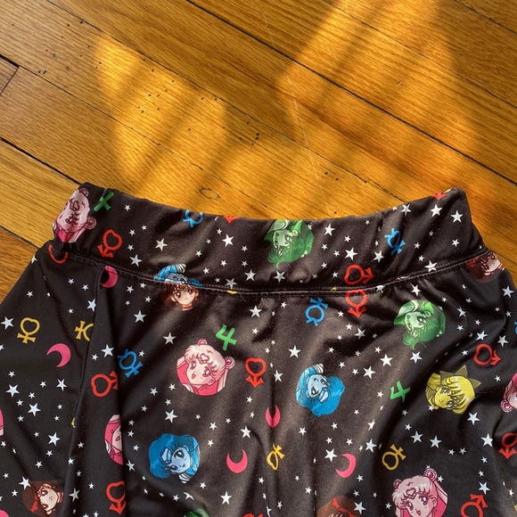 ★ Sailor Moon Printed Themed Mini Skirt - Multicolored Black ★ - Picture 12 of 12